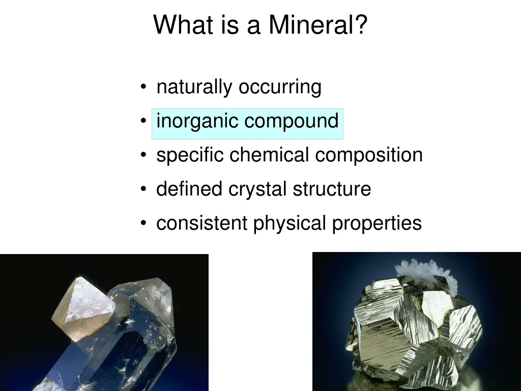 what is a mineral