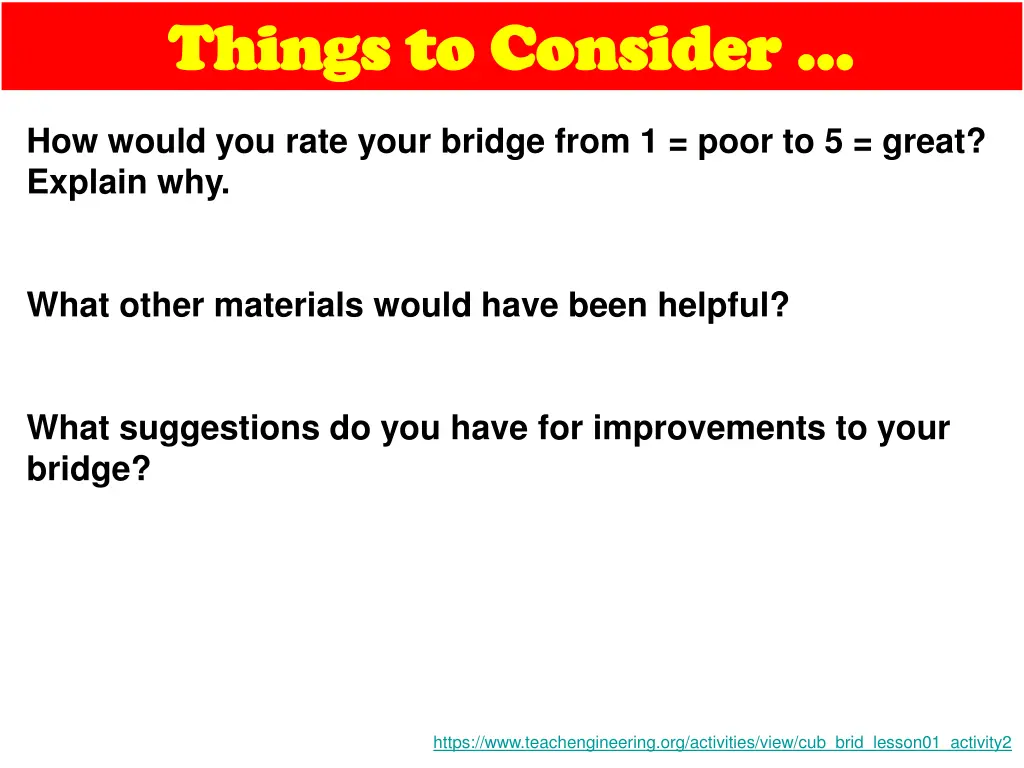 things to consider things to consider