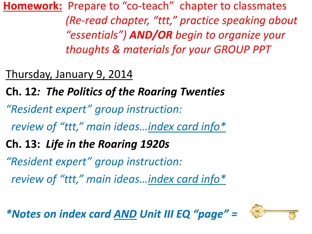 homework prepare to co teach chapter