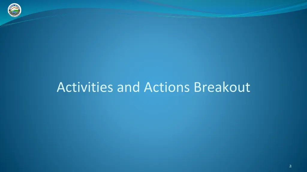 activities and actions breakout