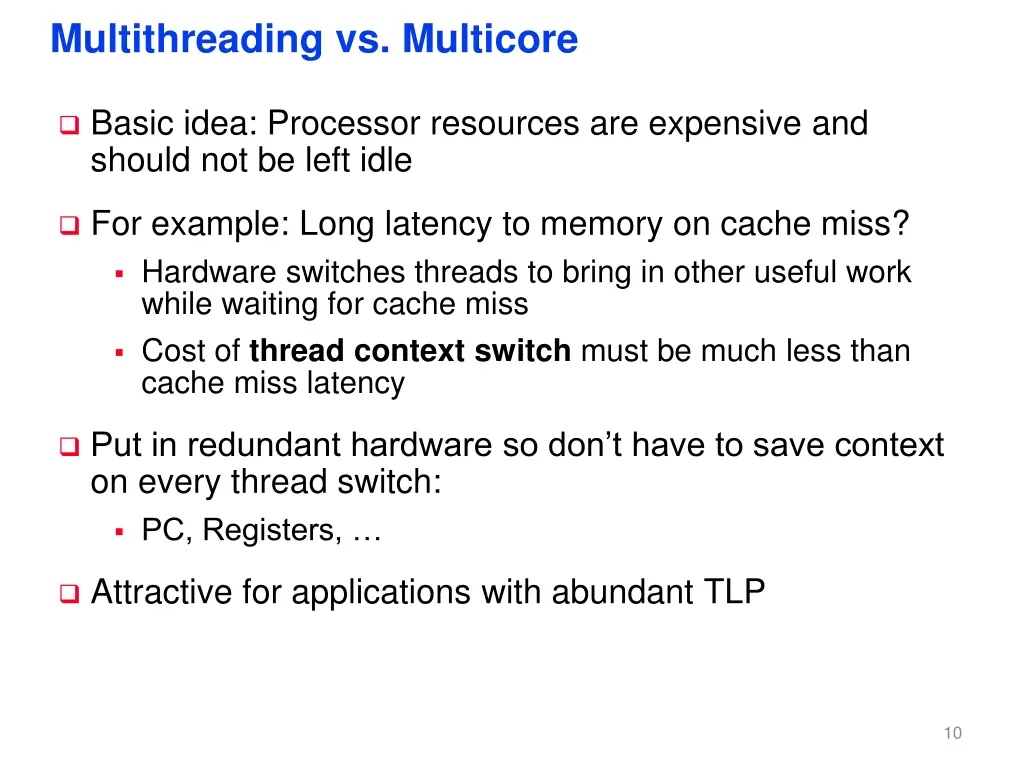 multithreading vs multicore