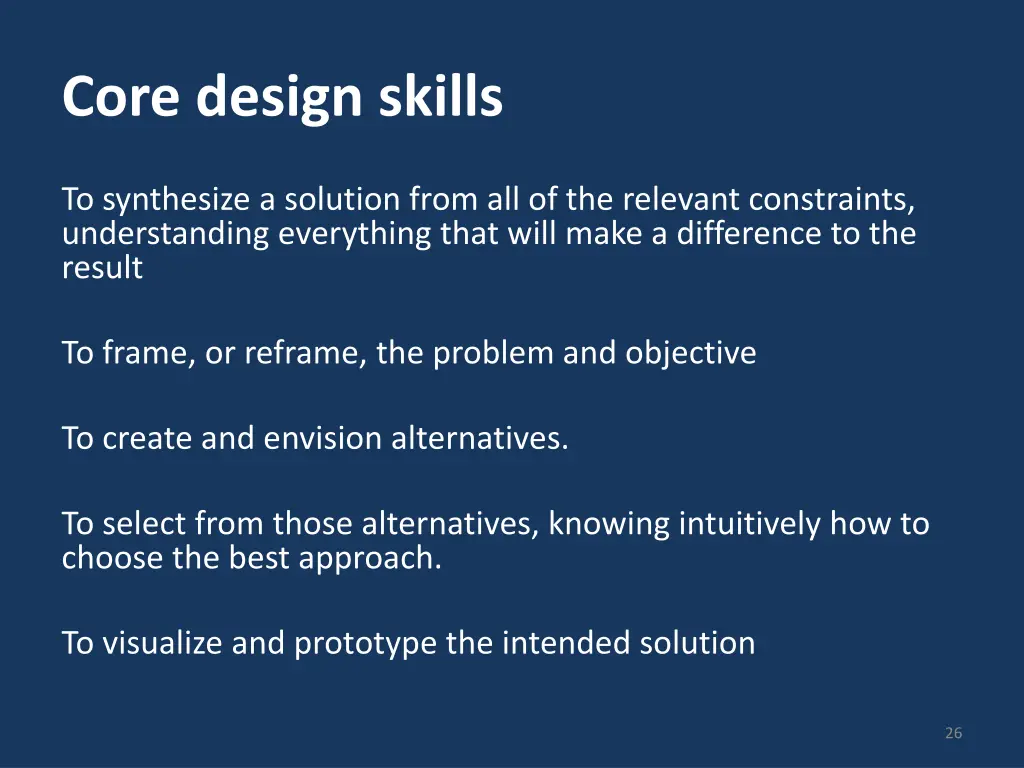 core design skills
