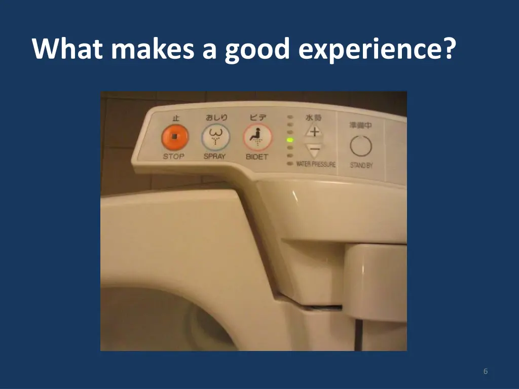what makes a good experience 2