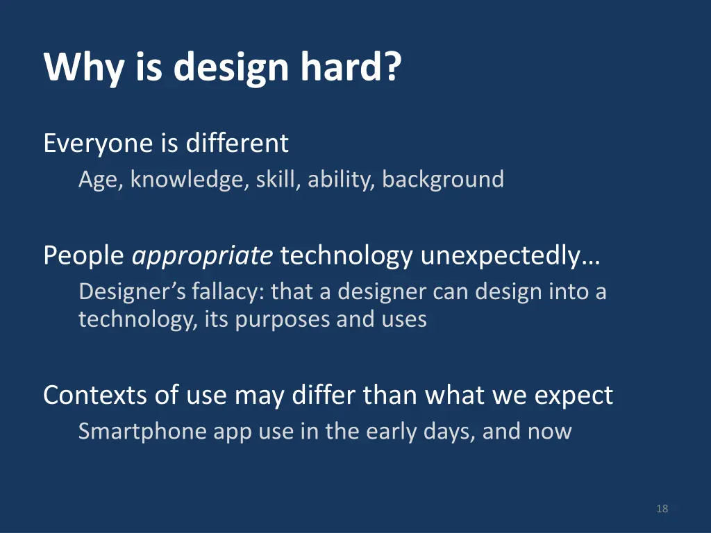 why is design hard 1
