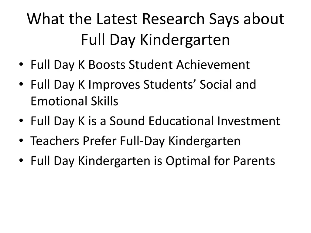 what the latest research says about full