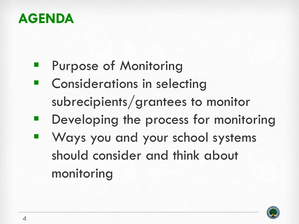 agenda