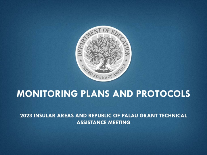 monitoring plans and protocols