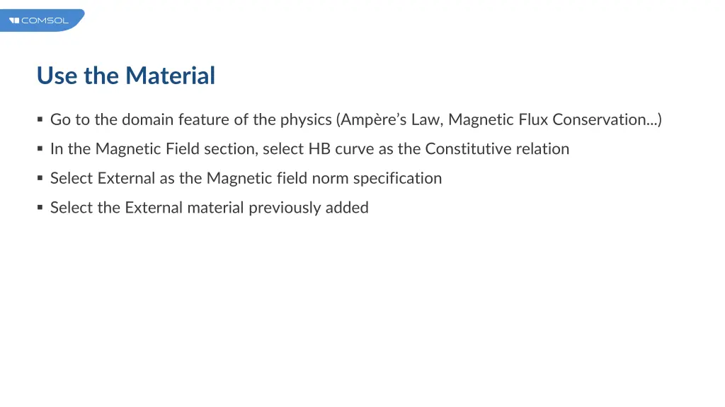 use the material