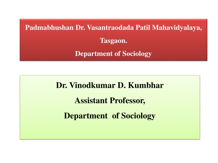 padmabhushan dr vasantraodada patil mahavidyalaya
