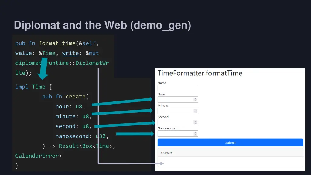 diplomat and the web demo gen