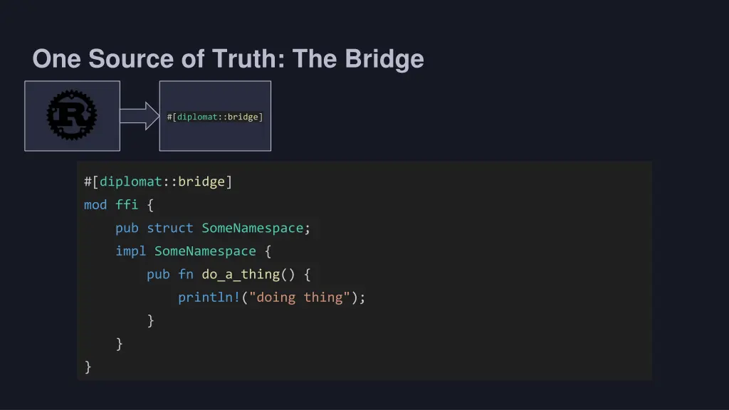 one source of truth the bridge