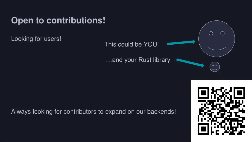 open to contributions