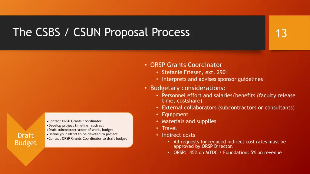 the csbs csun proposal process 3