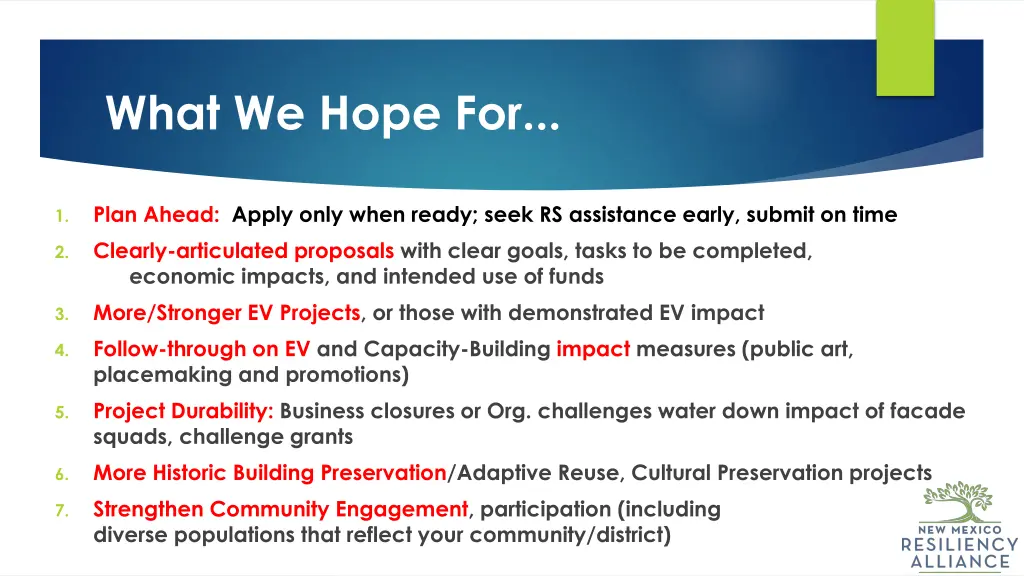 what we hope for