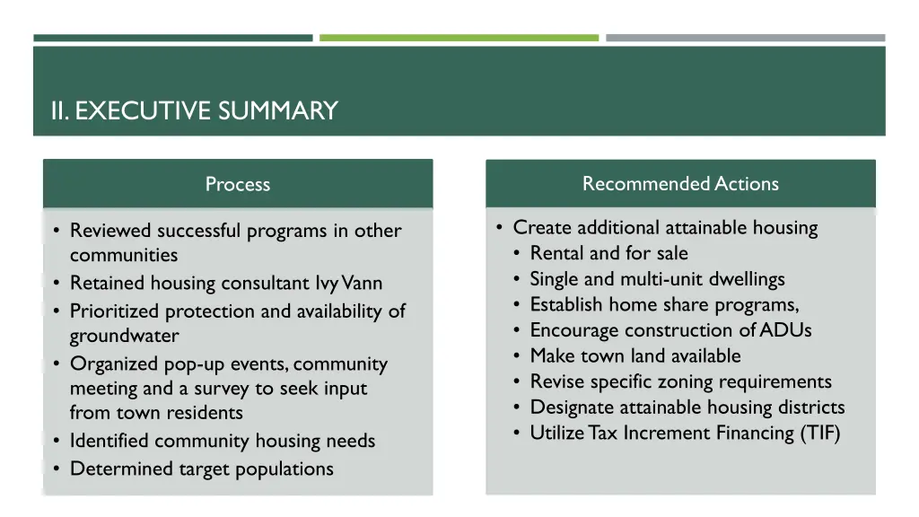 ii executive summary