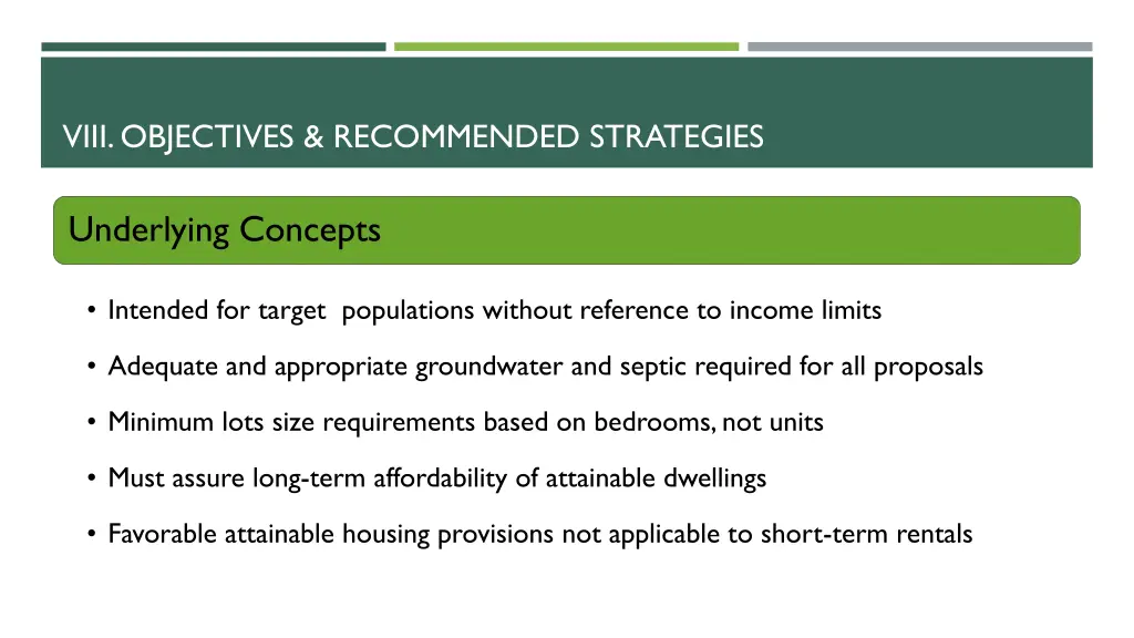 viii objectives recommended strategies