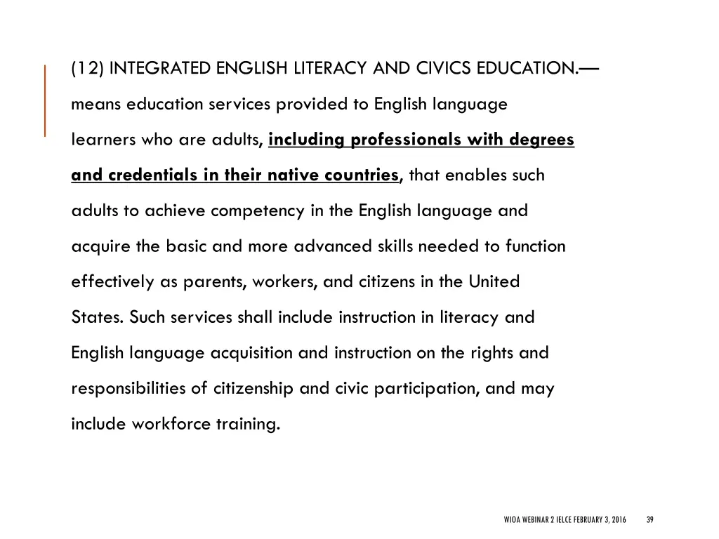 12 integrated english literacy and civics 1