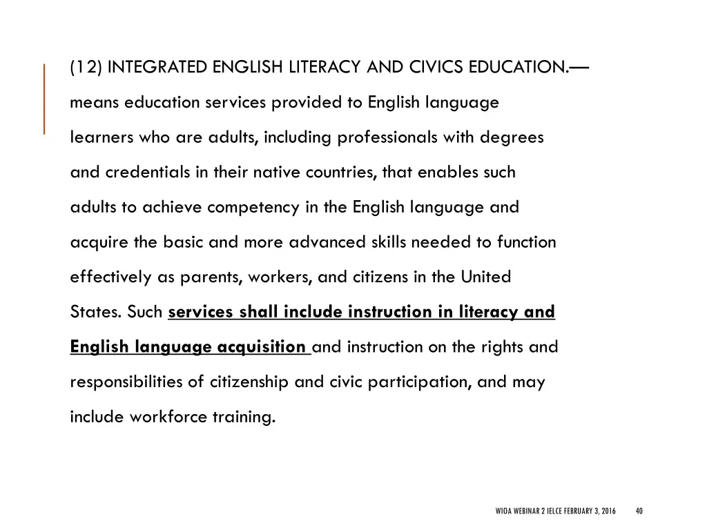 12 integrated english literacy and civics 2