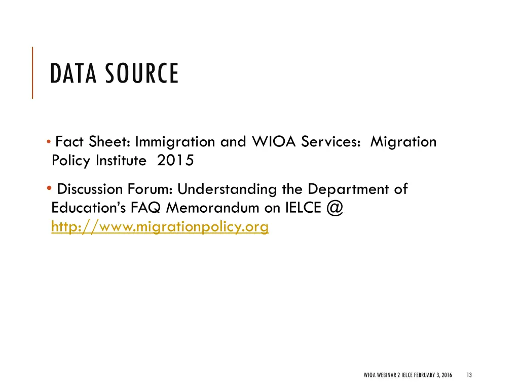 data source