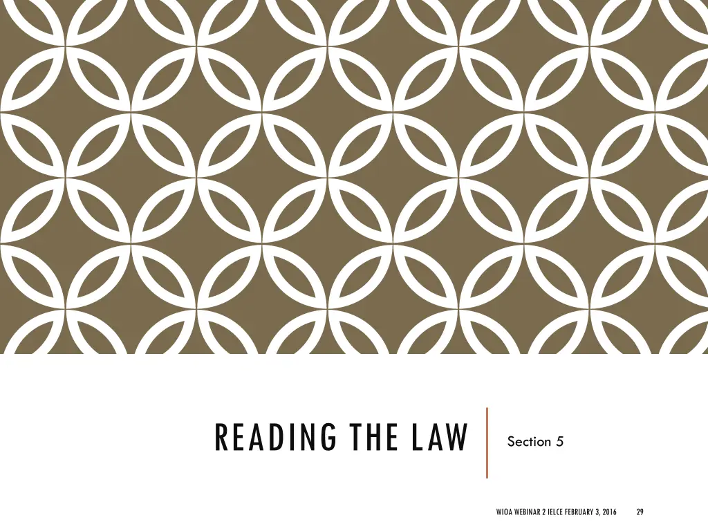 reading the law