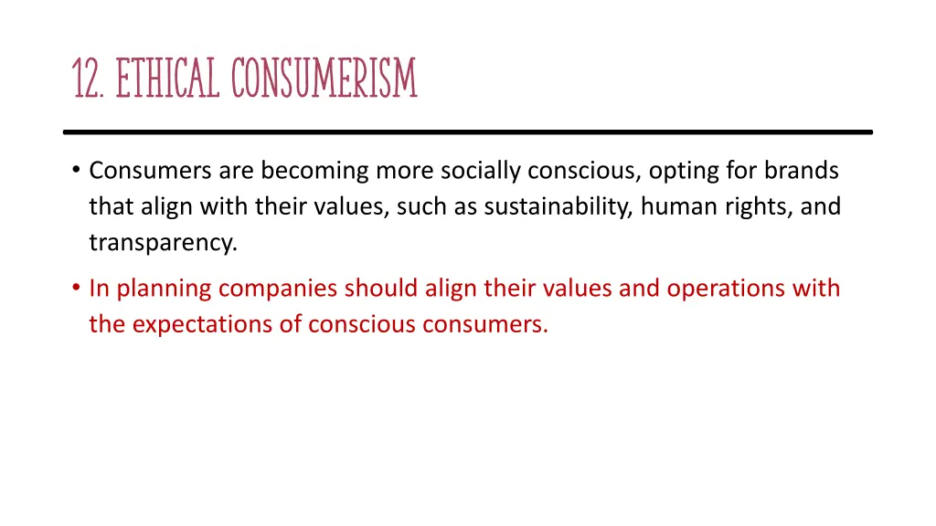 12 ethical consumerism