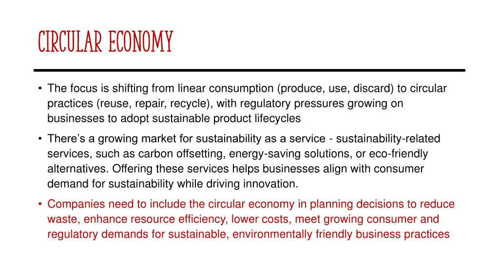 circular economy