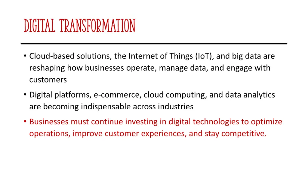 digital transformation