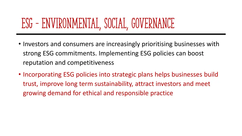 esg environmental social governance