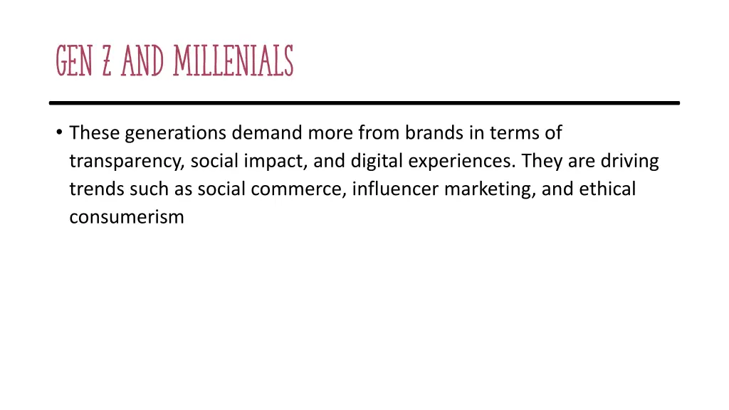 gen z and millenials