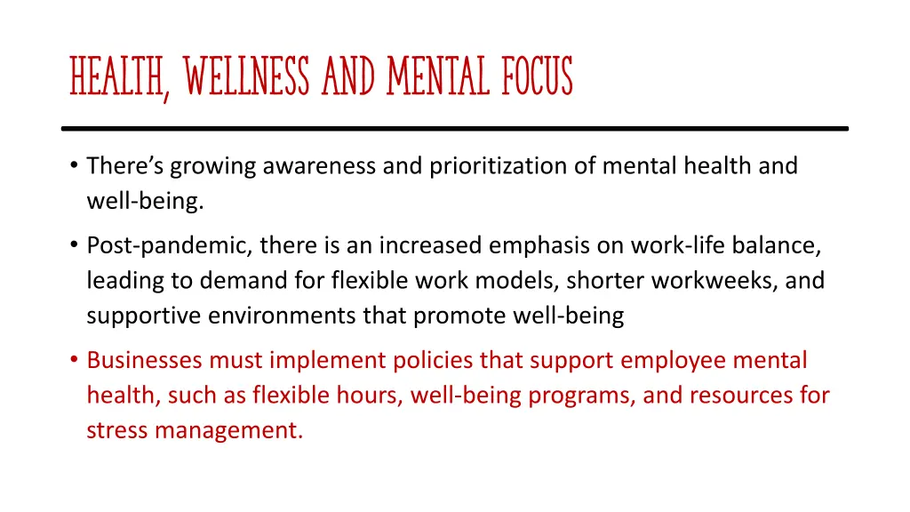 health wellness and mental focus