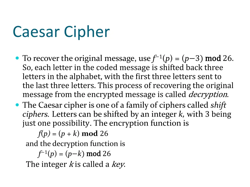 caesar cipher 1