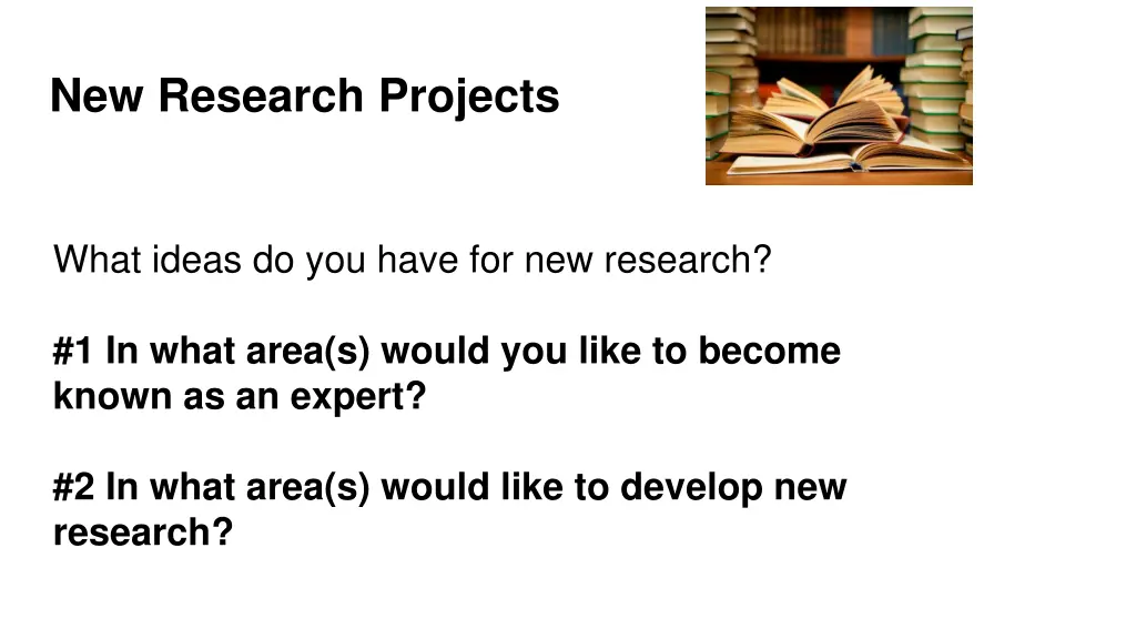 new research projects 1