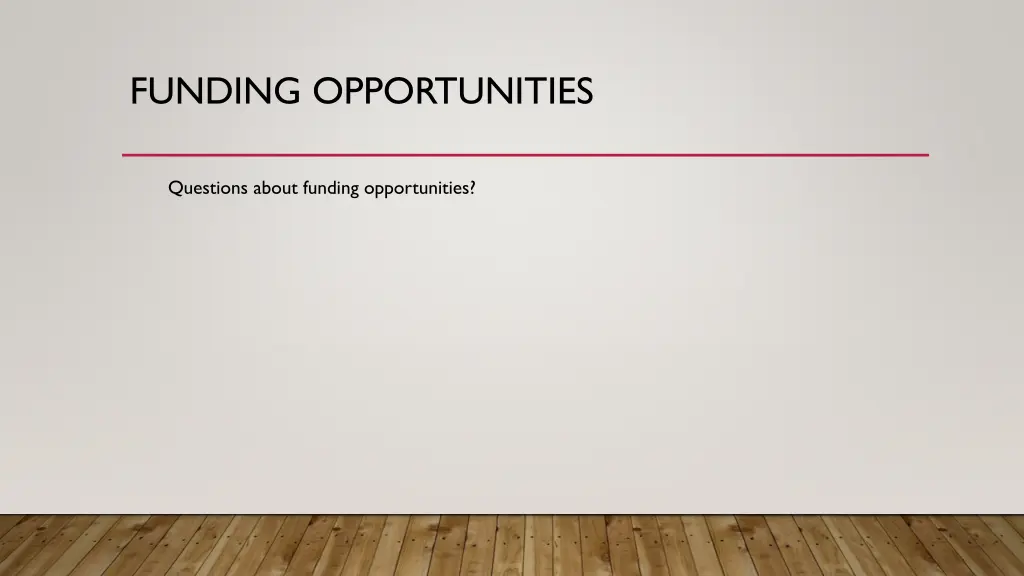 funding opportunities