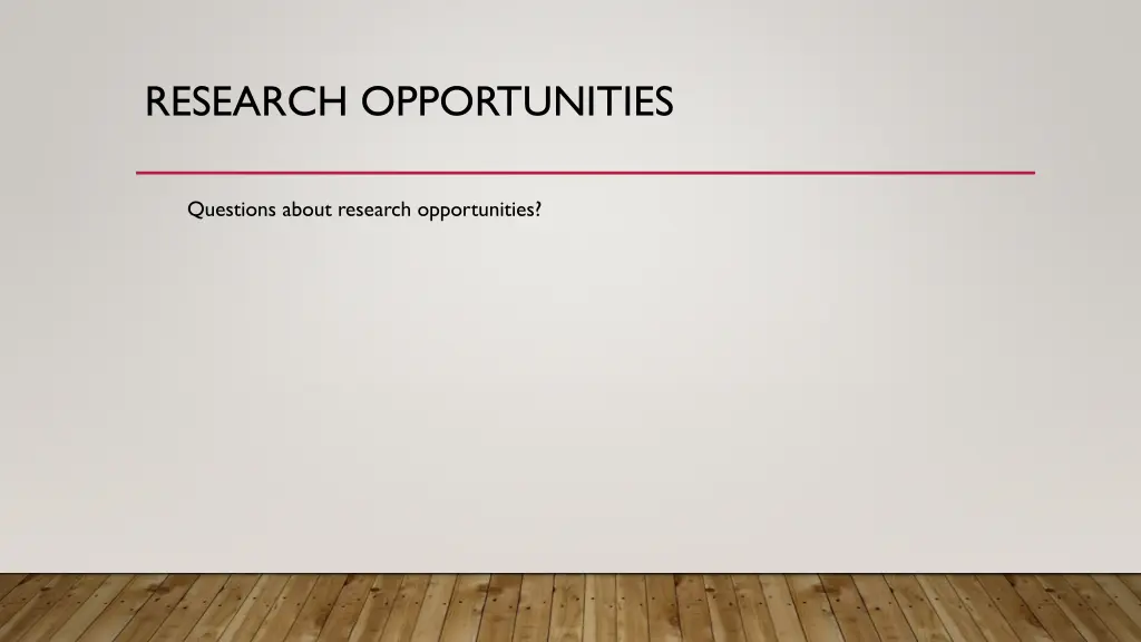 research opportunities 2