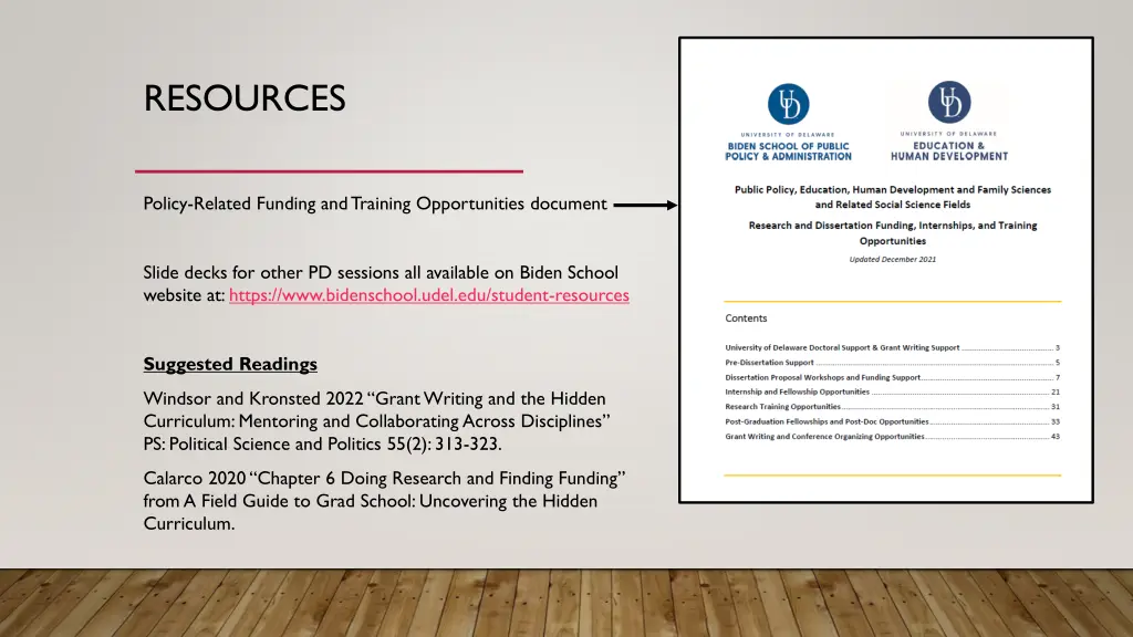 resources