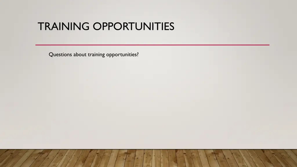training opportunities 1