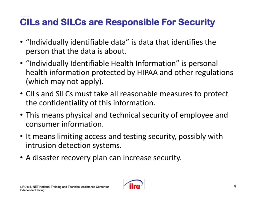 slide slide 4 4 cils and silcs are responsible