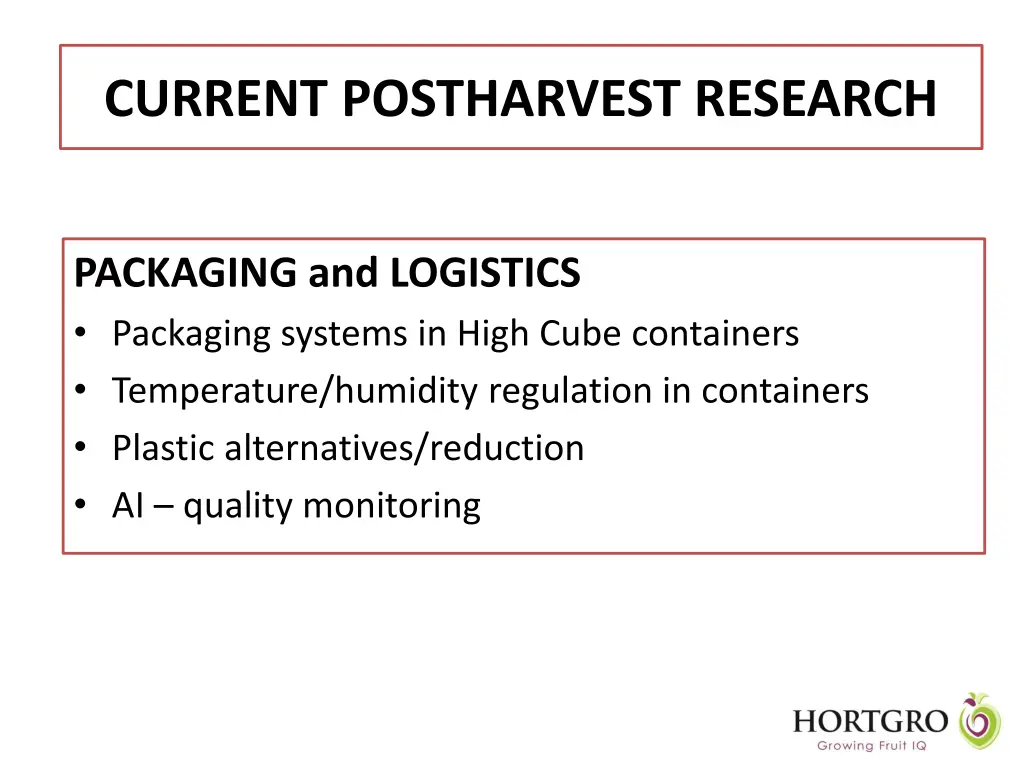 current postharvest research 2