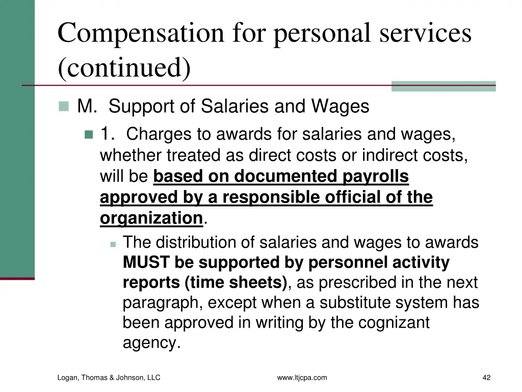 compensation for personal services continued 12