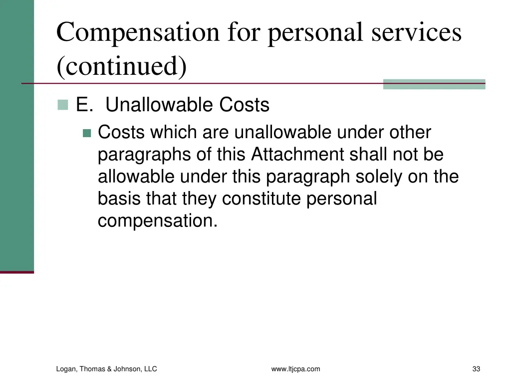 compensation for personal services continued 3