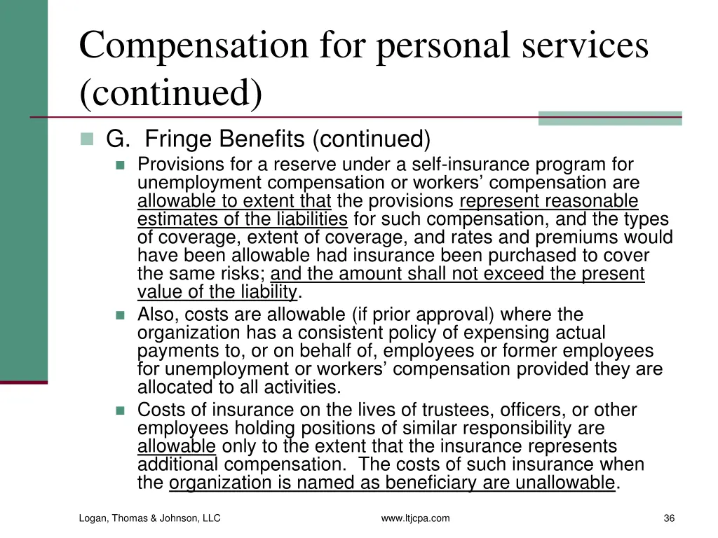 compensation for personal services continued 6