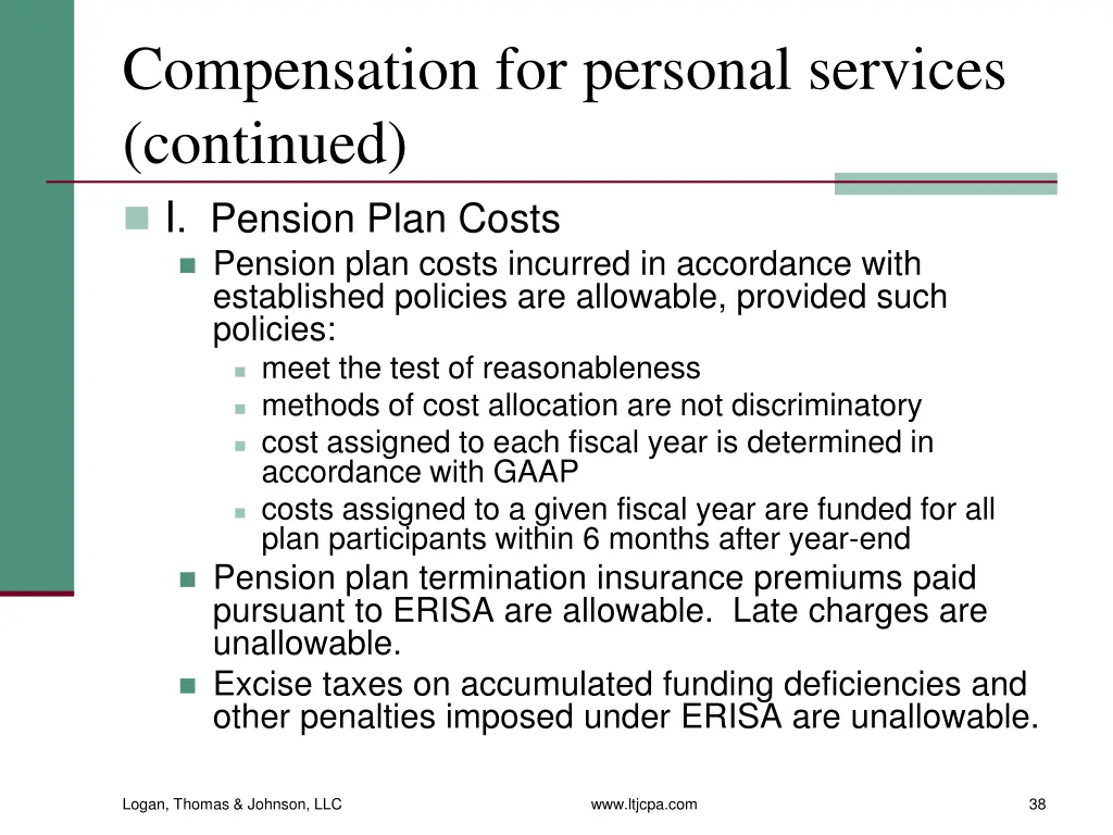 compensation for personal services continued 8