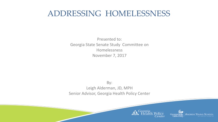 addressing homelessness