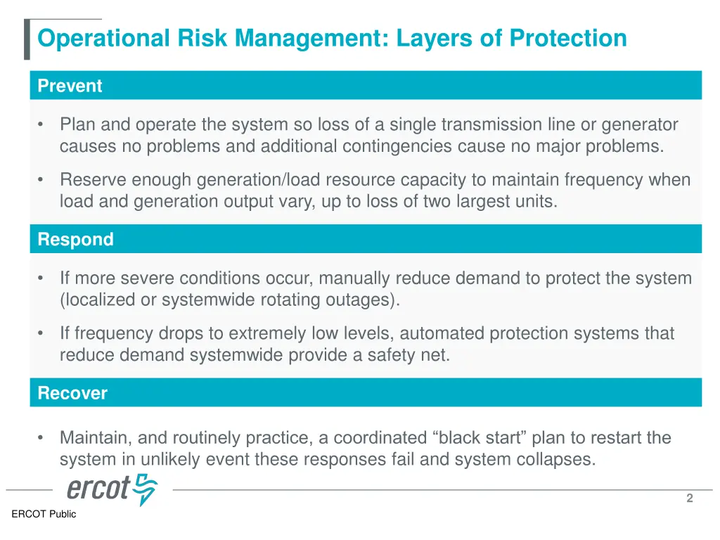 operational risk management layers of protection