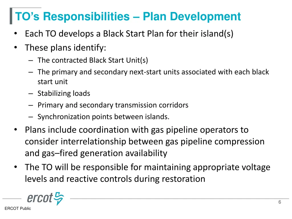 to s responsibilities plan development each