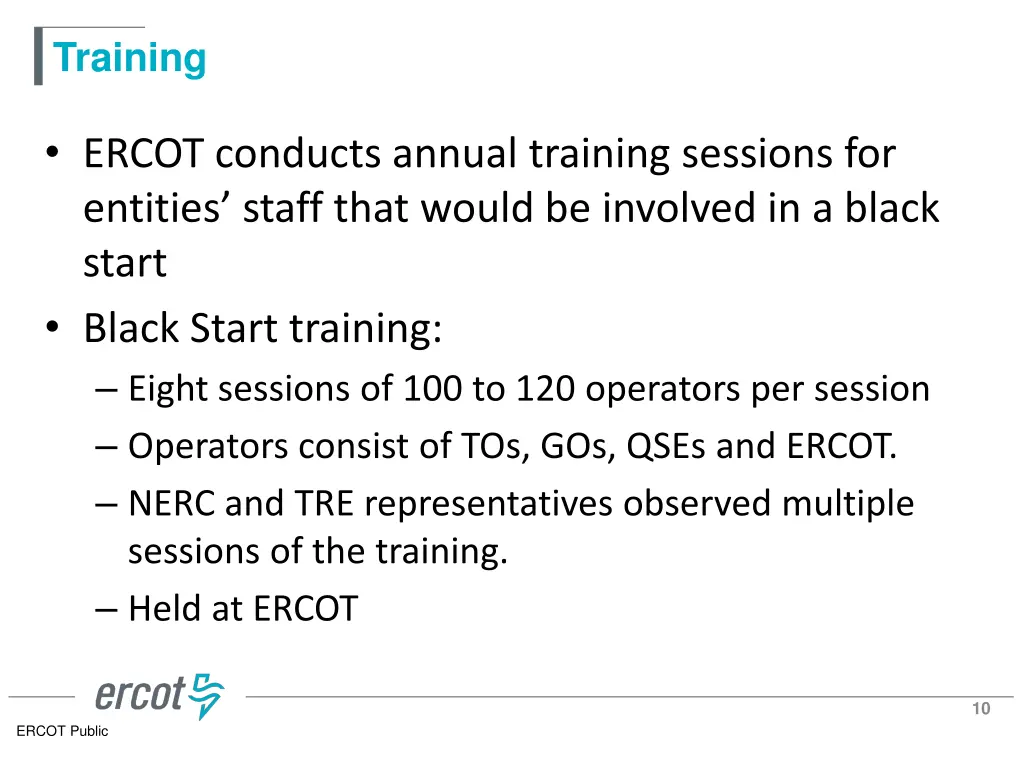 training