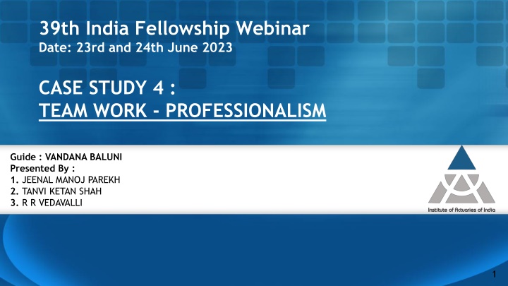 39th india fellowship webinar date 23rd and 24th