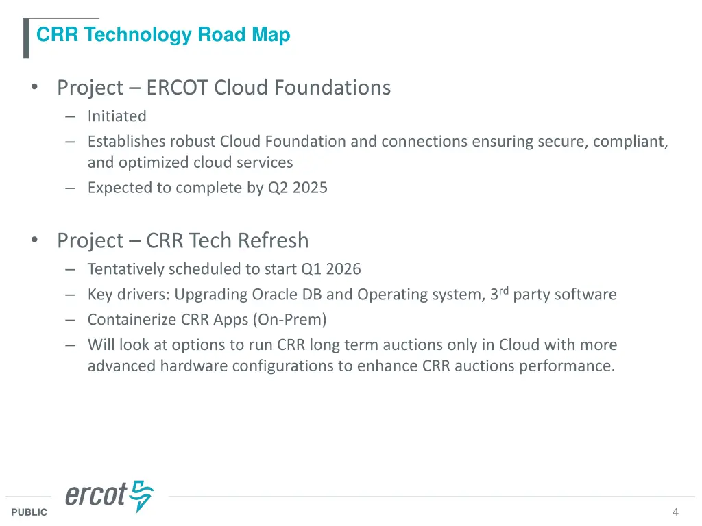 crr technology road map