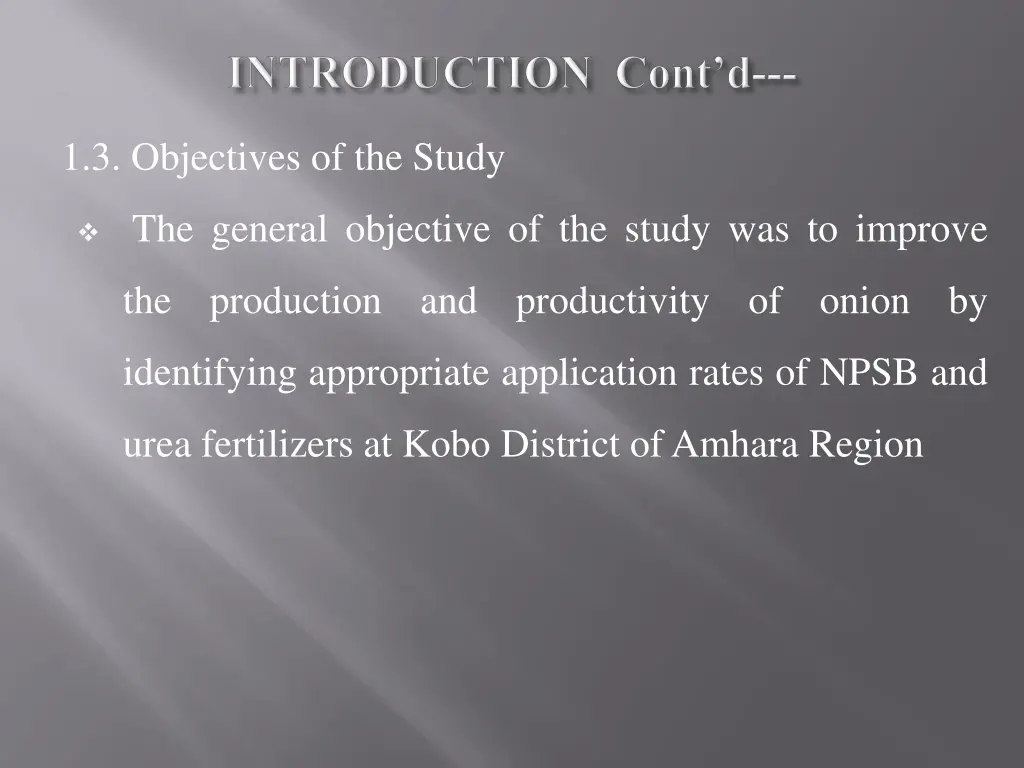 1 3 objectives of the study