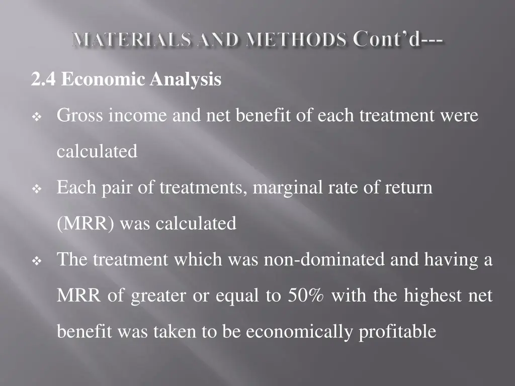 2 4 economic analysis